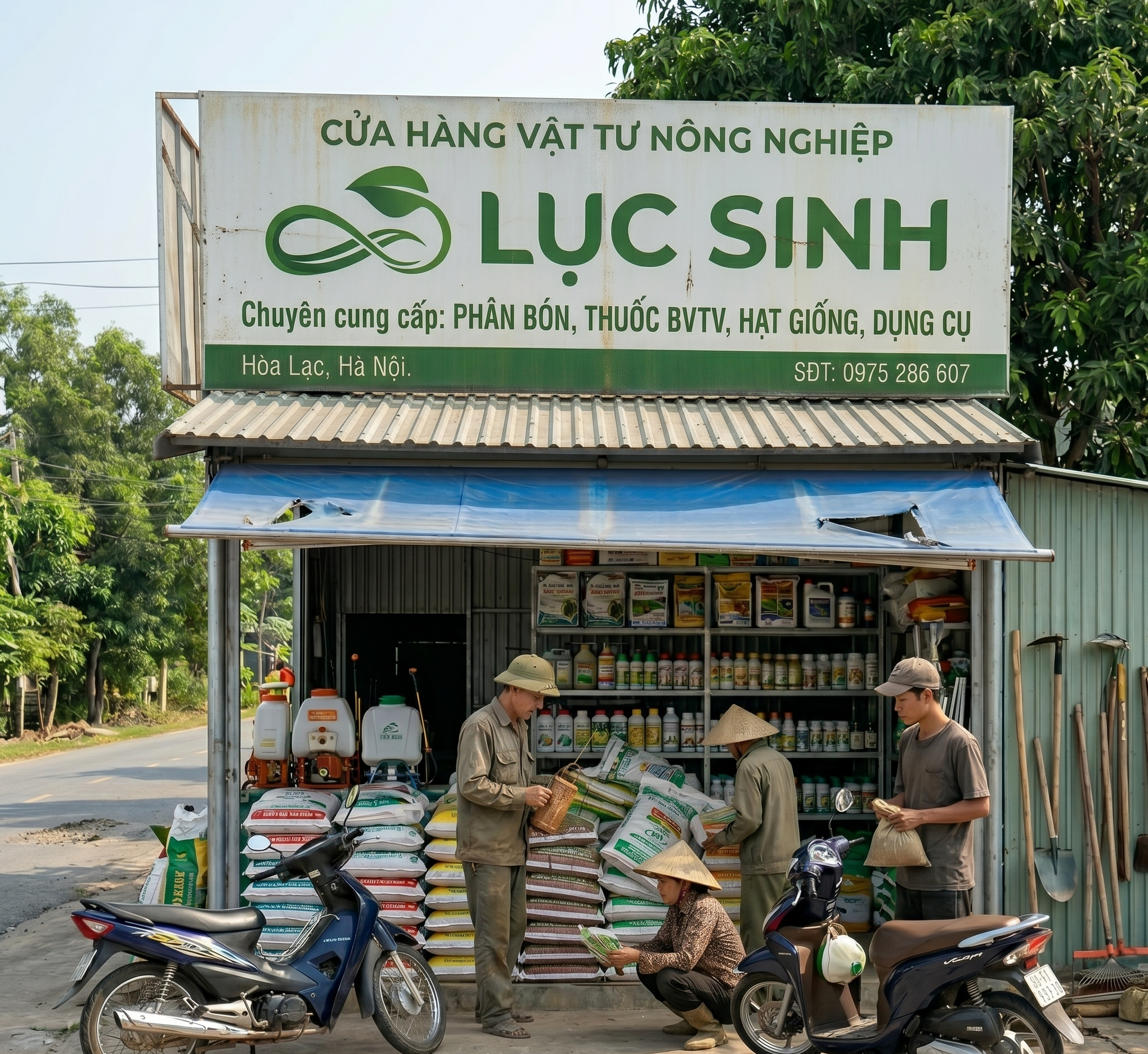 Hệ thống cửa hàng công nghệ sinh học phân bón Lục Sinh