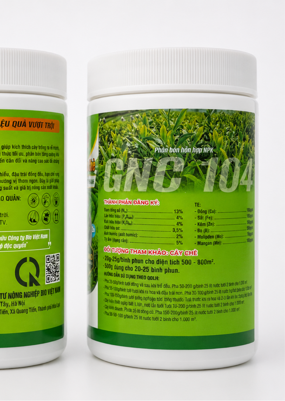 Lục Sinh Amino Siêu Bật Búp Chè - Mặt Sau