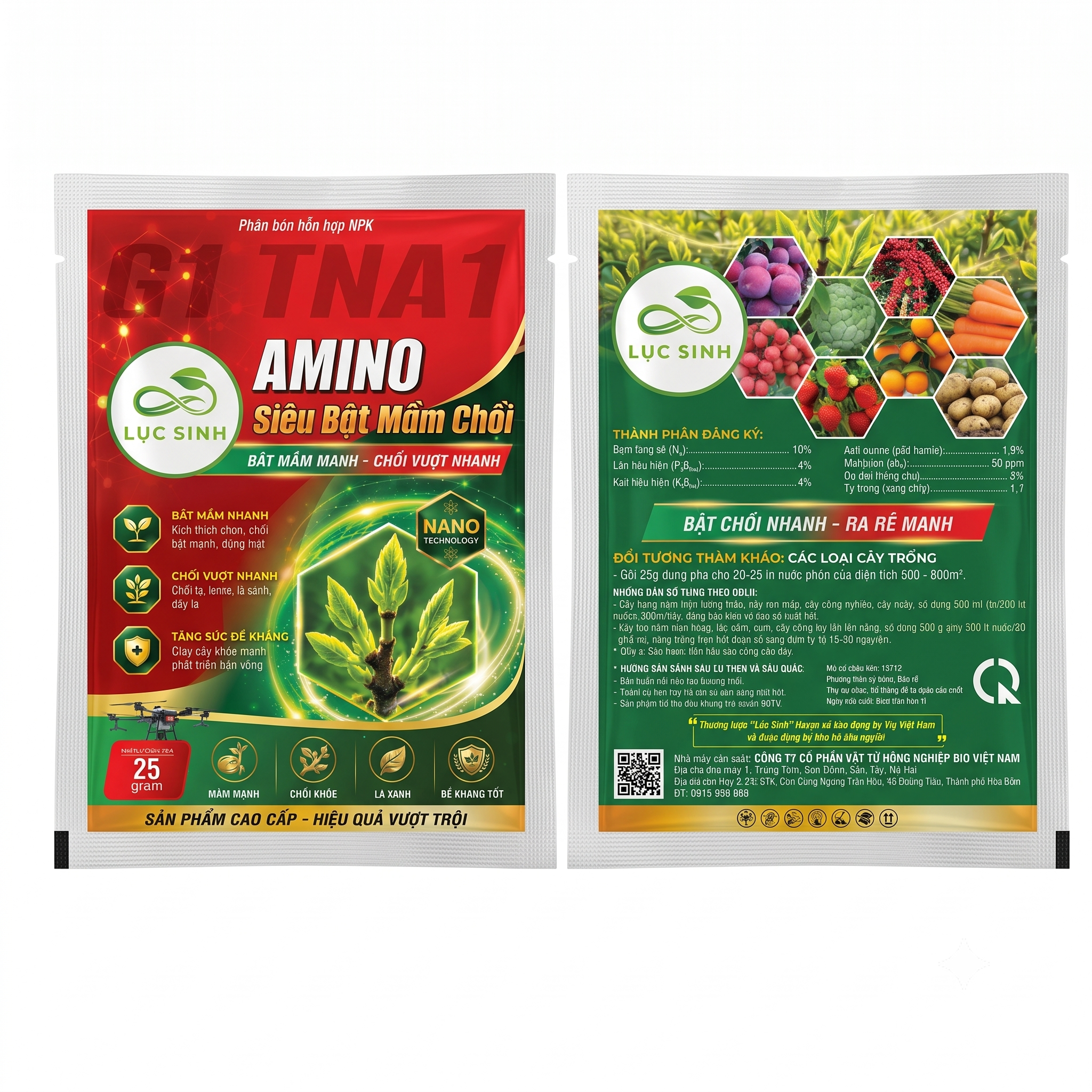Phân bón lá Amino Siêu Bật Búp Chè - Lục Sinh